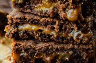 Caramel Brownies Made With 5 Easy Ingredients