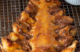 Nutella Puff Pastry Christmas Tree Recipe – Easy & Festive