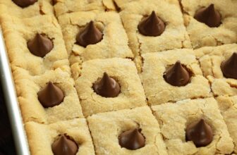 Peanut Butter Blossom Bars
