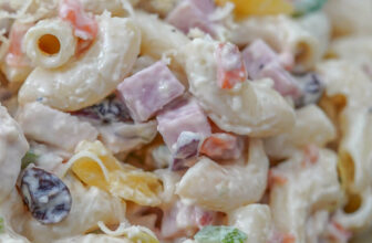 Creamy Chicken and Ham Macaroni Salad